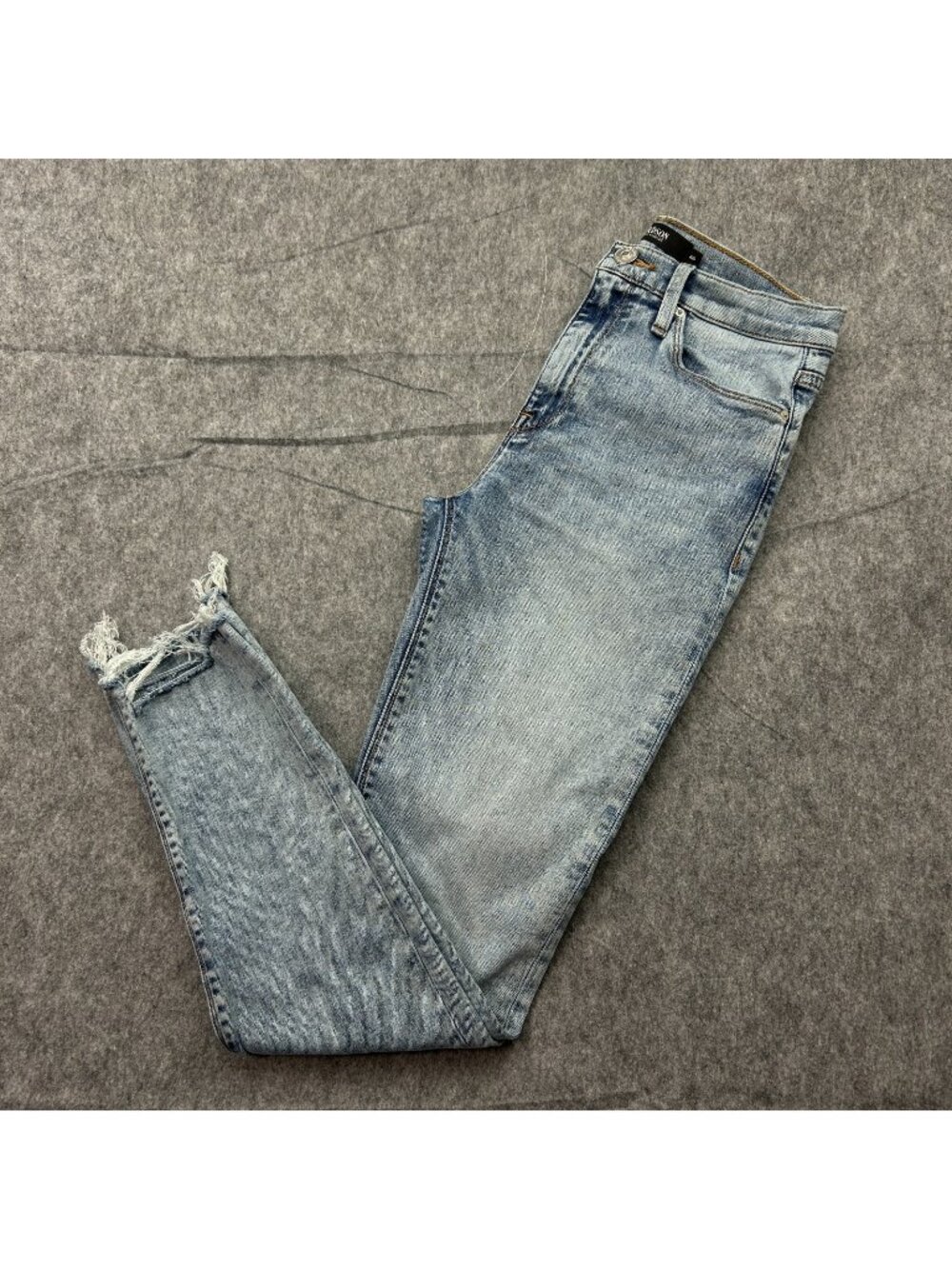 Hudson Barbara Super Skinny Jeans Women's Size 26 Step Hem Medium Wash Denim